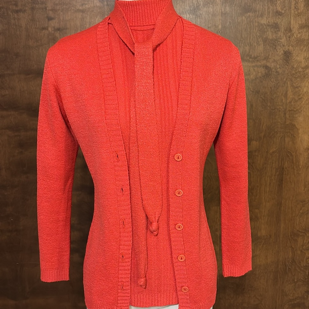 Vintage Marbella Coral Knit 3 pc. Sweater Set